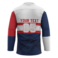 France Rugby Custom Hockey Jersey Go Les Bleus Simple Style - Wonder Print Shop