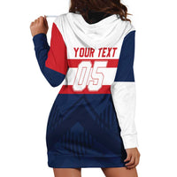 France Rugby Custom Hoodie Dress Go Les Bleus Simple Style - Wonder Print Shop
