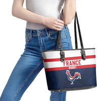 France Rugby Leather Tote Bag Go Les Bleus Simple Style - Wonder Print Shop