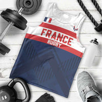 France Rugby Custom Men Tank Top Go Les Bleus Simple Style - Wonder Print Shop