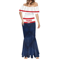 France Rugby Custom Mermaid Dress Go Les Bleus Simple Style - Wonder Print Shop