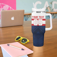 France Rugby Custom Tumbler With Handle Go Les Bleus Simple Style - Wonder Print Shop