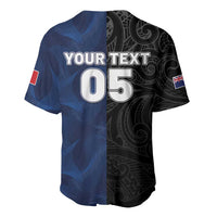 France And New Zealand Rugby Custom Baseball Jersey Les Bleus Rooster With Maori Tiki - Wonder Print Shop