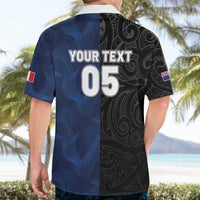 France And New Zealand Rugby Custom Hawaiian Shirt Les Bleus Rooster With Maori Tiki - Wonder Print Shop