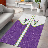 Mardi Gras Crawfish Area Rug Western Yoke Glitter Style
