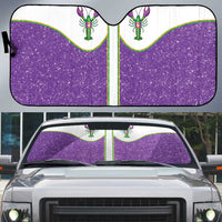 Mardi Gras Crawfish Auto Sun Shade Western Yoke Glitter Style