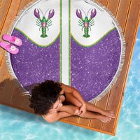 Mardi Gras Crawfish Beach Blanket Western Yoke Glitter Style