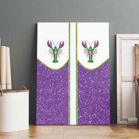 Mardi Gras Crawfish Canvas Wall Art Western Yoke Glitter Style