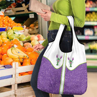 Mardi Gras Crawfish Grocery Bag Western Yoke Glitter Style