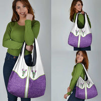 Mardi Gras Crawfish Grocery Bag Western Yoke Glitter Style