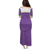Mardi Gras Crawfish Puletasi Western Yoke Glitter Style