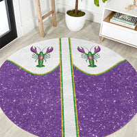 Mardi Gras Crawfish Round Carpet Western Yoke Glitter Style