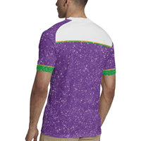 Mardi Gras Crawfish Rugby Jersey Western Yoke Glitter Style