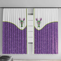 Mardi Gras Crawfish Window Curtain Western Yoke Glitter Style