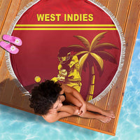 West Indies Cricket Beach Blanket Vintage Style