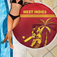 West Indies Cricket Beach Blanket Vintage Style
