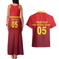 Custom West Indies Cricket Couples Matching Tank Maxi Dress and Hawaiian Shirt Vintage Style