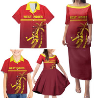 Custom West Indies Cricket Family Matching Puletasi and Hawaiian Shirt Vintage Style