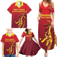 Custom West Indies Cricket Family Matching Summer Maxi Dress and Hawaiian Shirt Vintage Style