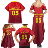 Custom West Indies Cricket Family Matching Summer Maxi Dress and Hawaiian Shirt Vintage Style