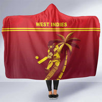 West Indies Cricket Hooded Blanket Vintage Style