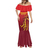 Custom West Indies Cricket Mermaid Dress Vintage Style