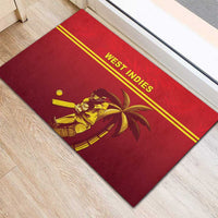 West Indies Cricket Rubber Doormat Vintage Style