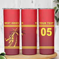 Custom West Indies Cricket Skinny Tumbler Vintage Style