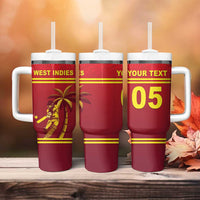 Custom West Indies Cricket Tumbler With Handle Vintage Style