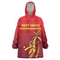 Custom West Indies Cricket Wearable Blanket Hoodie Vintage Style