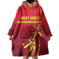 Custom West Indies Cricket Wearable Blanket Hoodie Vintage Style
