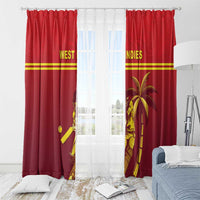 West Indies Cricket Window Curtain Vintage Style