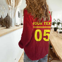 Custom West Indies Cricket Women Casual Shirt Vintage Style