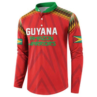 Custom Guyana Cricket Button Sweatshirt Go Amazon Warriors
