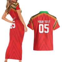 Custom Guyana Cricket Couples Matching Short Sleeve Bodycon Dress and Hawaiian Shirt Go Amazon Warriors