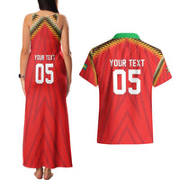 Custom Guyana Cricket Couples Matching Tank Maxi Dress and Hawaiian Shirt Go Amazon Warriors