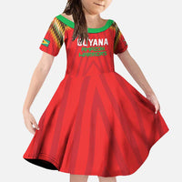 Custom Guyana Cricket Family Matching Mermaid Dress and Hawaiian Shirt Go Amazon Warriors