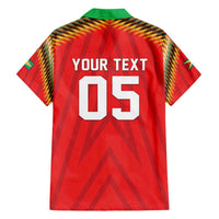 Custom Guyana Cricket Family Matching Off Shoulder Maxi Dress and Hawaiian Shirt Go Amazon Warriors