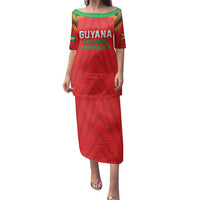 Custom Guyana Cricket Family Matching Puletasi and Hawaiian Shirt Go Amazon Warriors