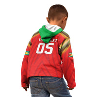 Custom Guyana Cricket Kid Hoodie Go Amazon Warriors