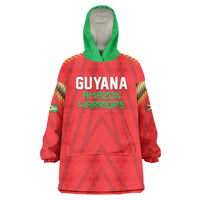 Custom Guyana Cricket Wearable Blanket Hoodie Go Amazon Warriors