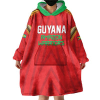 Custom Guyana Cricket Wearable Blanket Hoodie Go Amazon Warriors