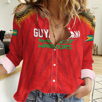 Custom Guyana Cricket Women Casual Shirt Go Amazon Warriors