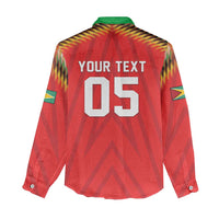 Custom Guyana Cricket Women Casual Shirt Go Amazon Warriors