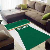 Ireland Rugby Area Rug Old Retro Style