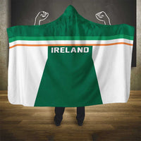 Ireland Rugby Hooded Blanket Old Retro Style