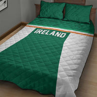 Ireland Rugby Quilt Bed Set Old Retro Style