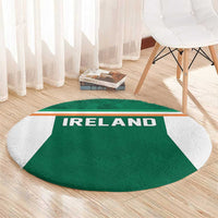 Ireland Rugby Round Carpet Old Retro Style