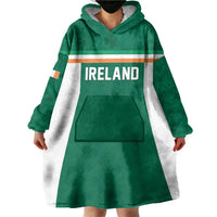 Custom Ireland Rugby Wearable Blanket Hoodie Old Retro Style