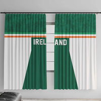 Ireland Rugby Window Curtain Old Retro Style